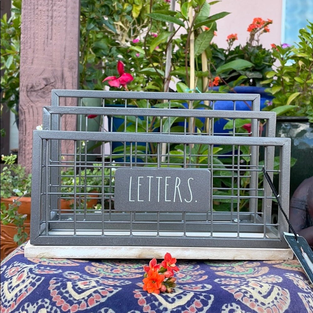New Rae Dunn “LETTERS.” Metal Farmhouse Mail Organizer